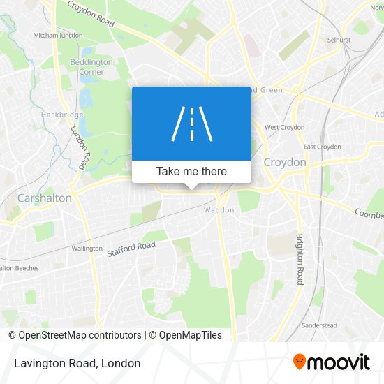 Lavington Road map