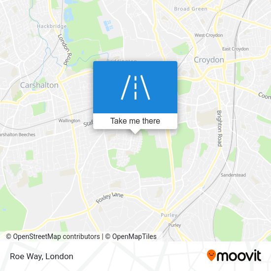 Roe Way map