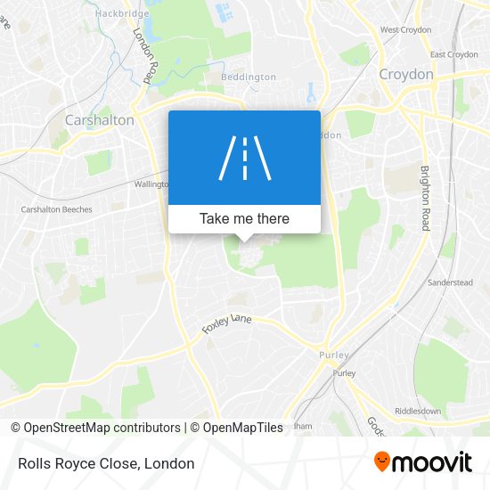 Rolls Royce Close map