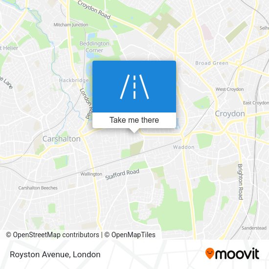 Royston Avenue map