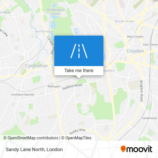 Sandy Lane North map