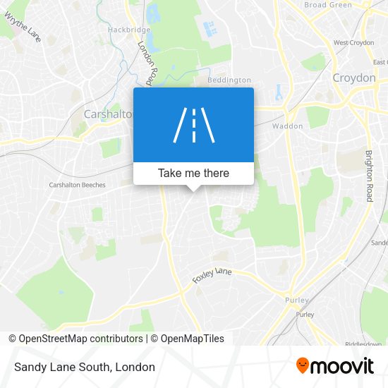 Sandy Lane South map