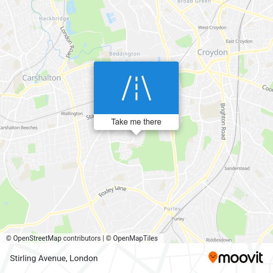 Stirling Avenue map