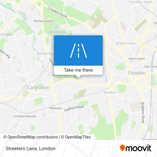 Streeters Lane map
