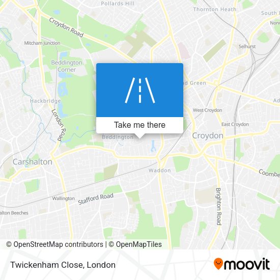 Twickenham Close map