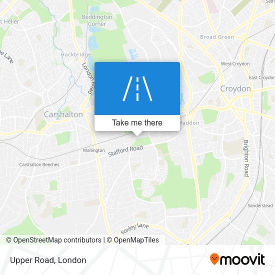 Upper Road map