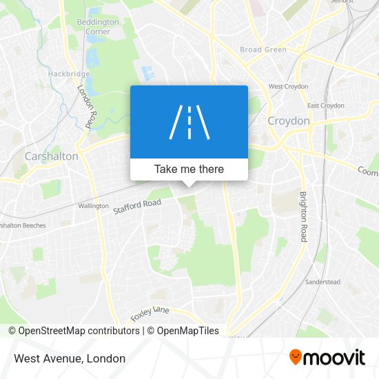 West Avenue map