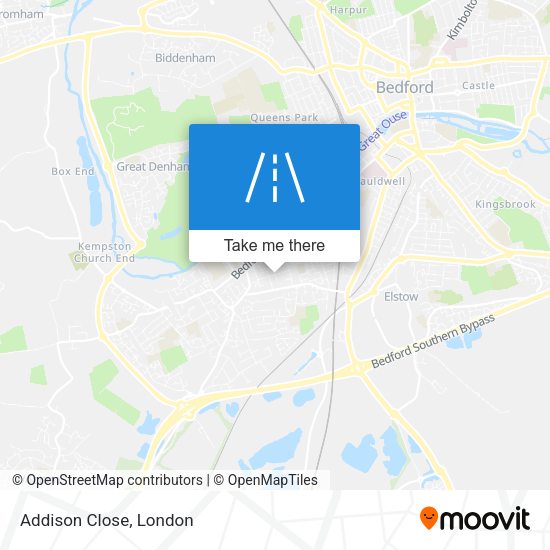 Addison Close map