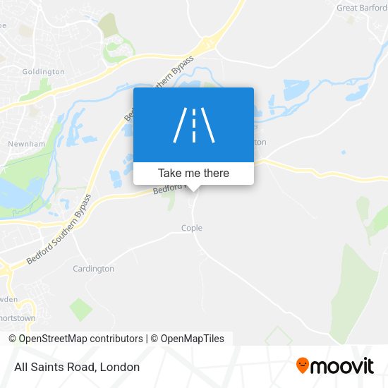 All Saints Road map