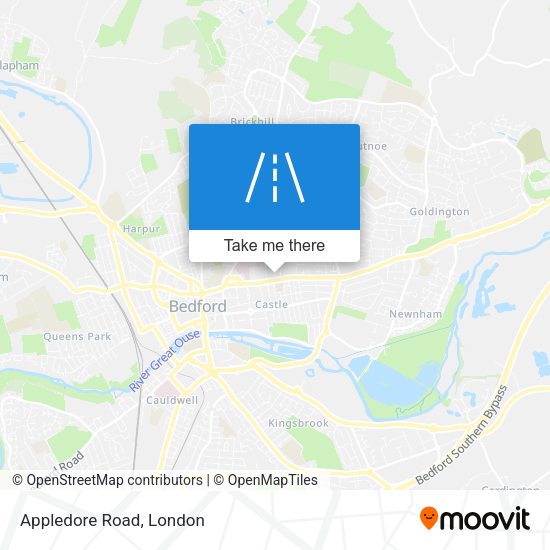 Appledore Road map