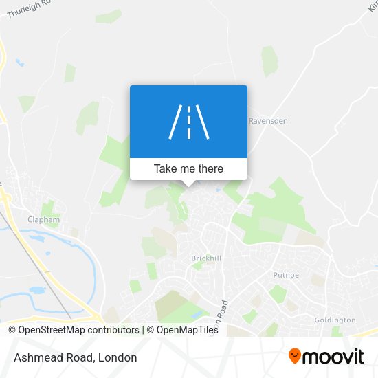 Ashmead Road map