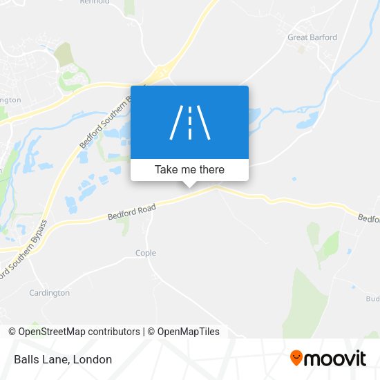 Balls Lane map