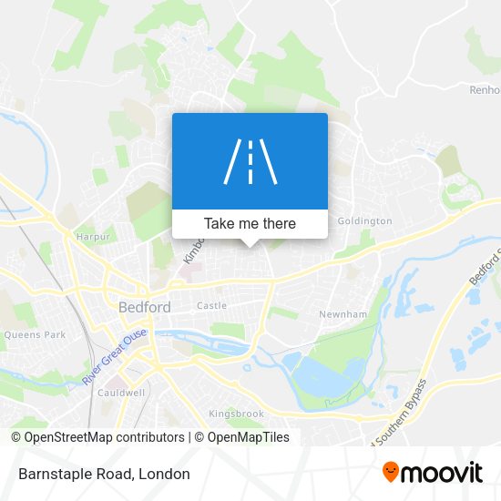 Barnstaple Road map