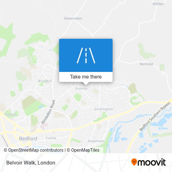 Belvoir Walk map