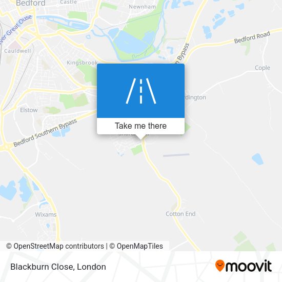Blackburn Close map