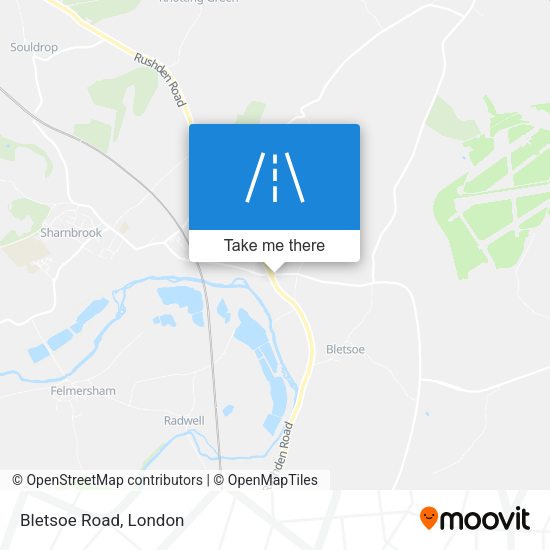 Bletsoe Road map