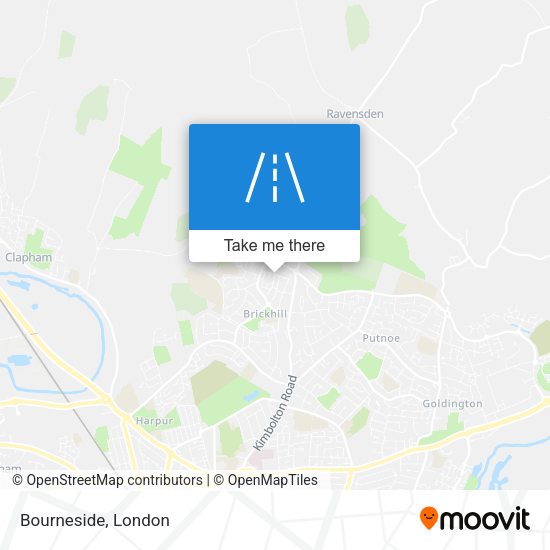 Bourneside map