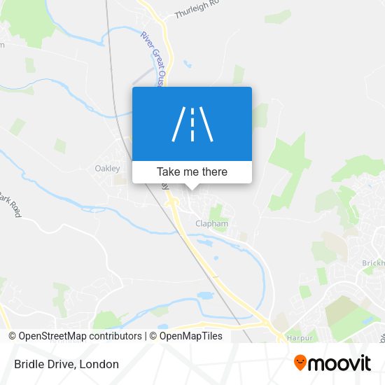 Bridle Drive map