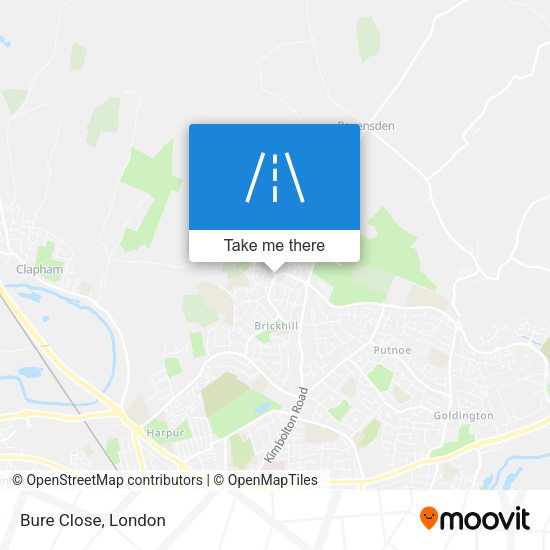Bure Close map