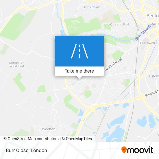 Burr Close map