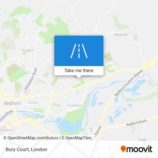 Bury Court map
