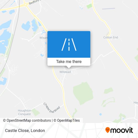 Castle Close map