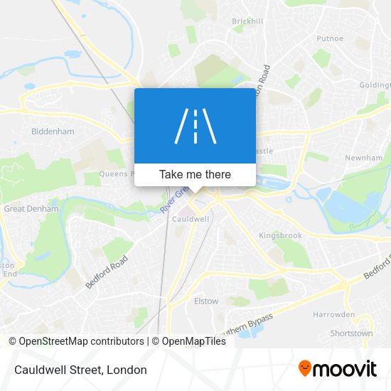 Cauldwell Street map