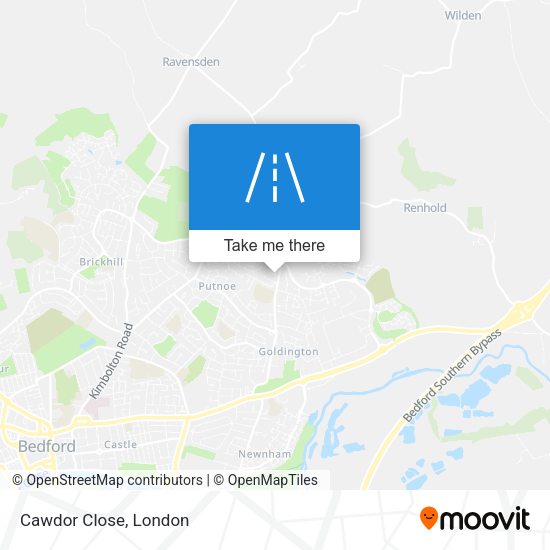 Cawdor Close map