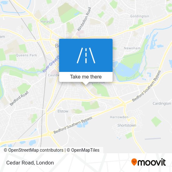 Cedar Road map