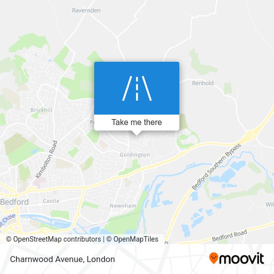 Charnwood Avenue map