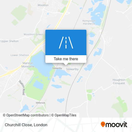 Churchill Close map