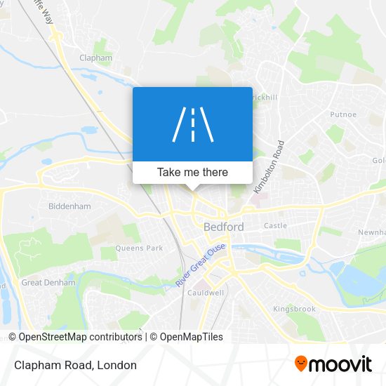 Clapham Road map