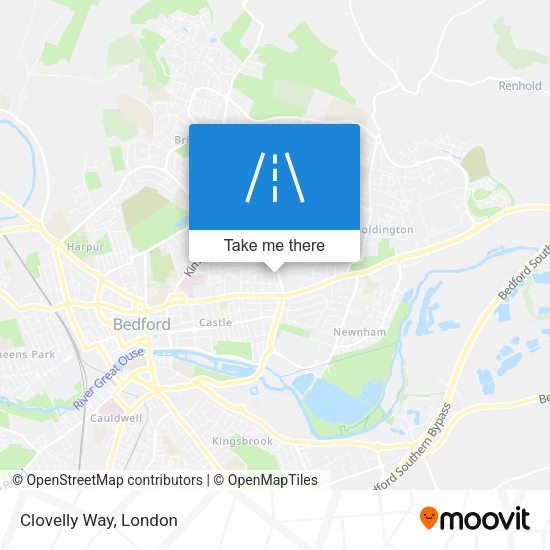 Clovelly Way map