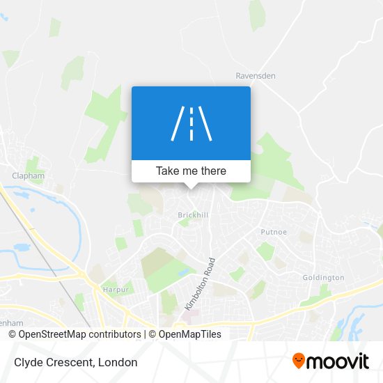 Clyde Crescent map