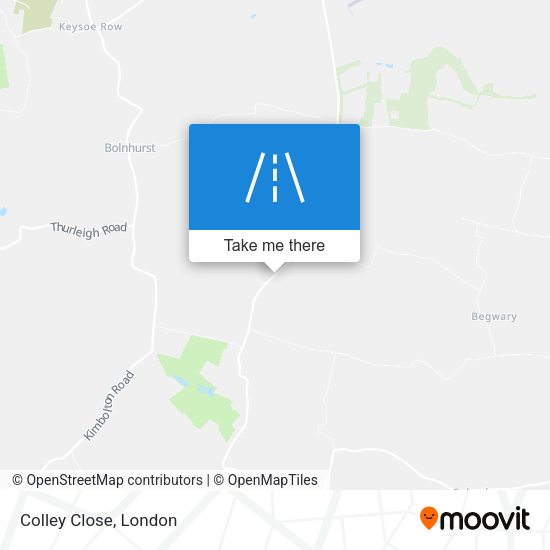 Colley Close map