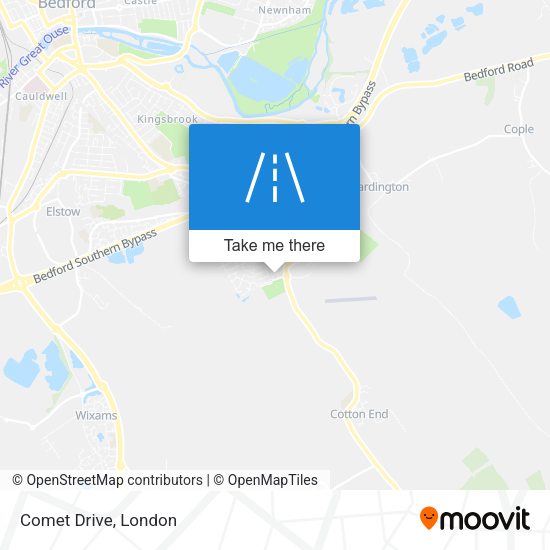 Comet Drive map