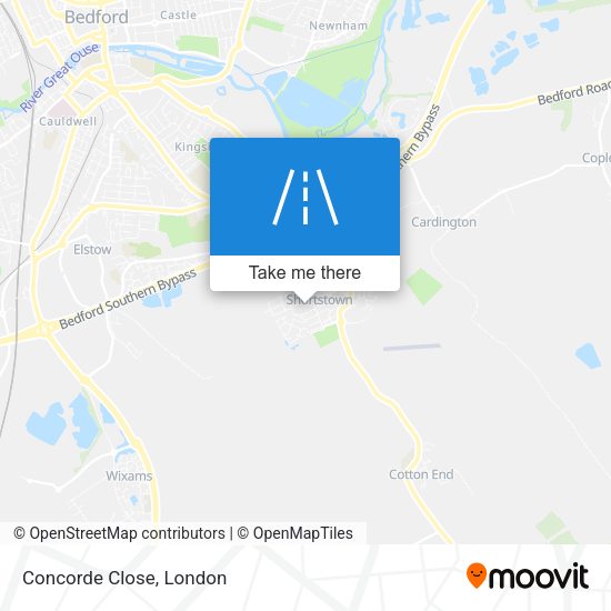 Concorde Close map