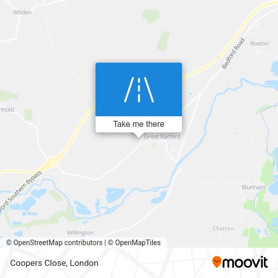 Coopers Close map