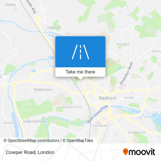Cowper Road map