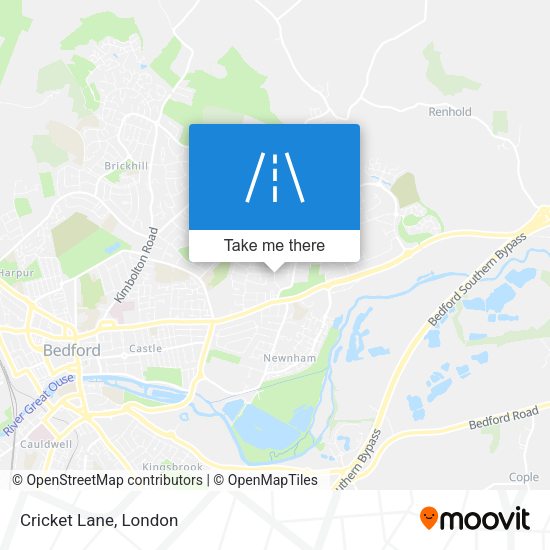 Cricket Lane map
