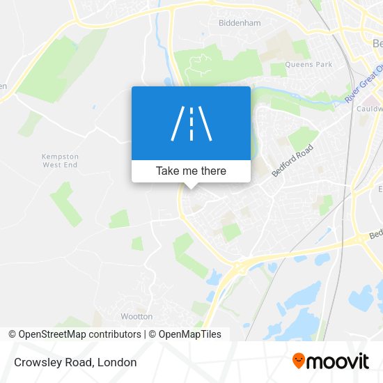 Crowsley Road map