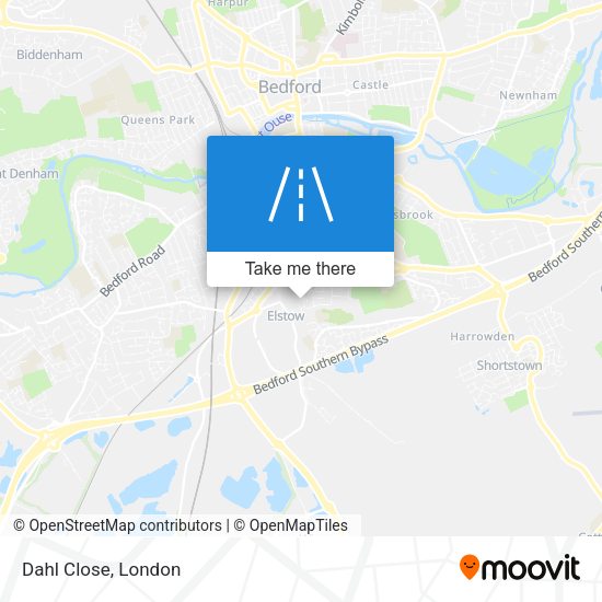 Dahl Close map