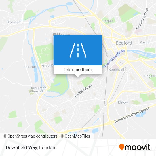 Downfield Way map