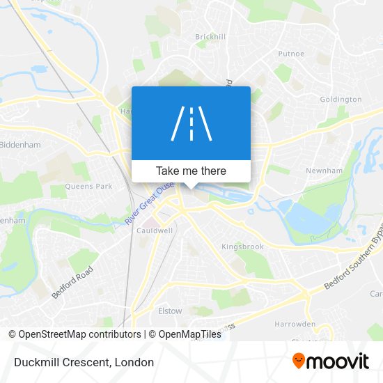 Duckmill Crescent map