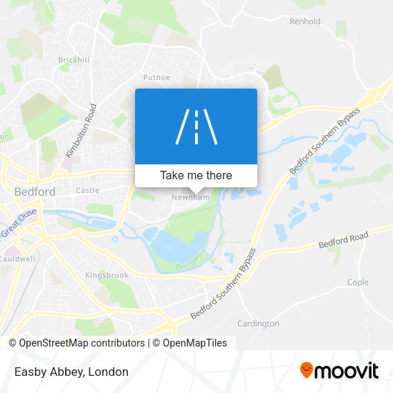 Easby Abbey map