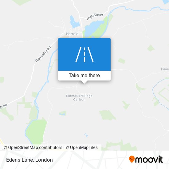 Edens Lane map