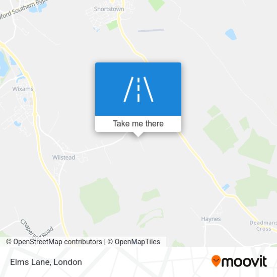 Elms Lane map