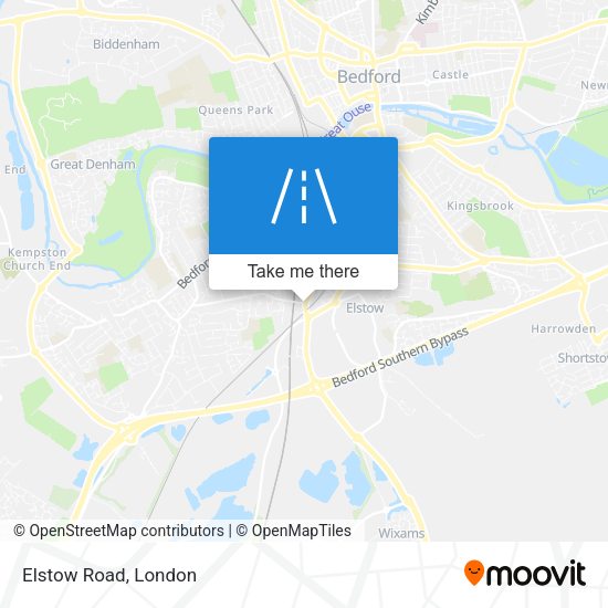 Elstow Road map