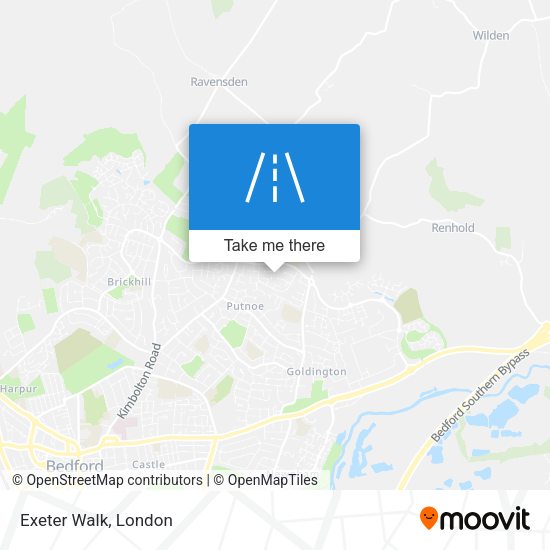 Exeter Walk map