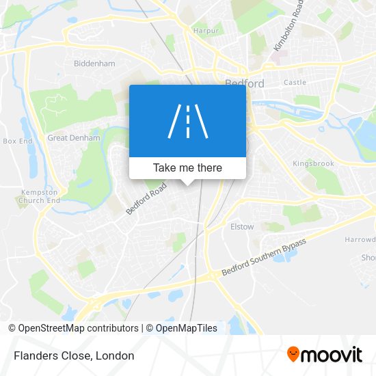Flanders Close map